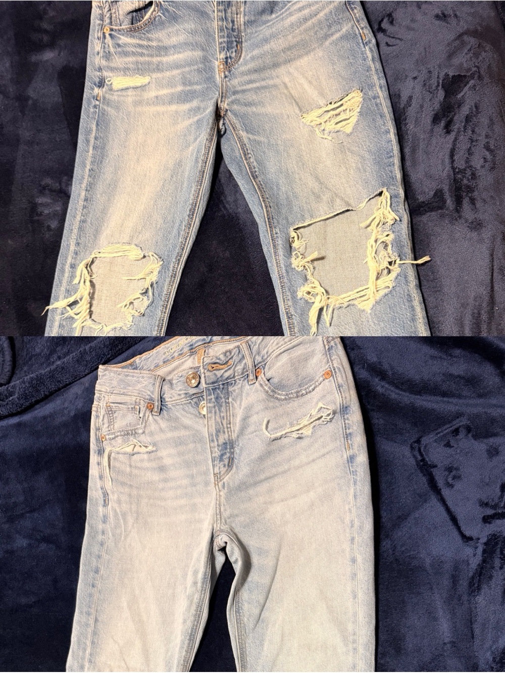 Two Pairs American Eagle Distressed Jeans Size 00 Short